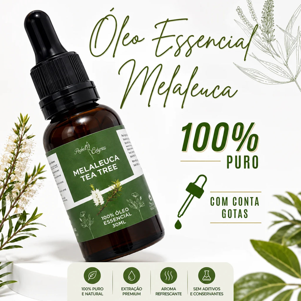 Óleo Essencial de Melaleuca 100% Puro