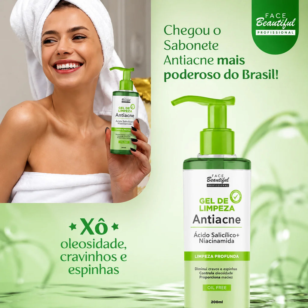 Gel Limpeza Facial Antiacne