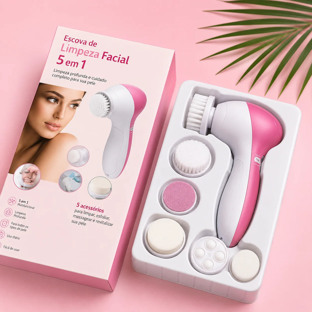 Escova de Limpeza Facial 5 em 1