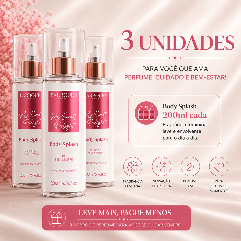 Body Splash Feminino My Sweet Delight – 200ml