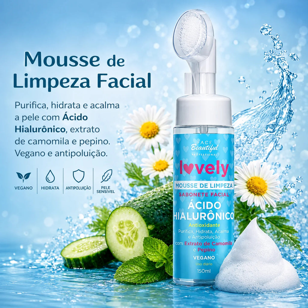 Mousse de Limpeza Facial E Demaquilante
