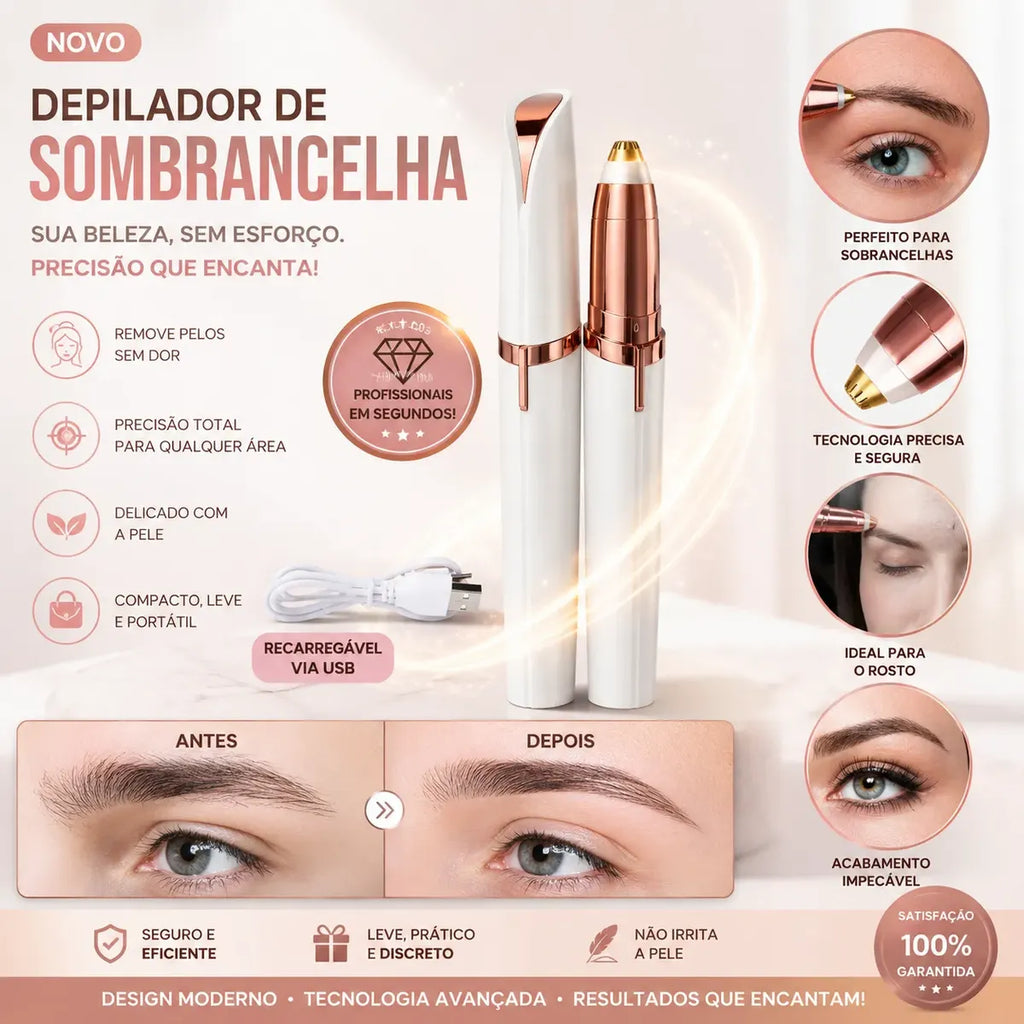 Caneta Depiladora Recarregável