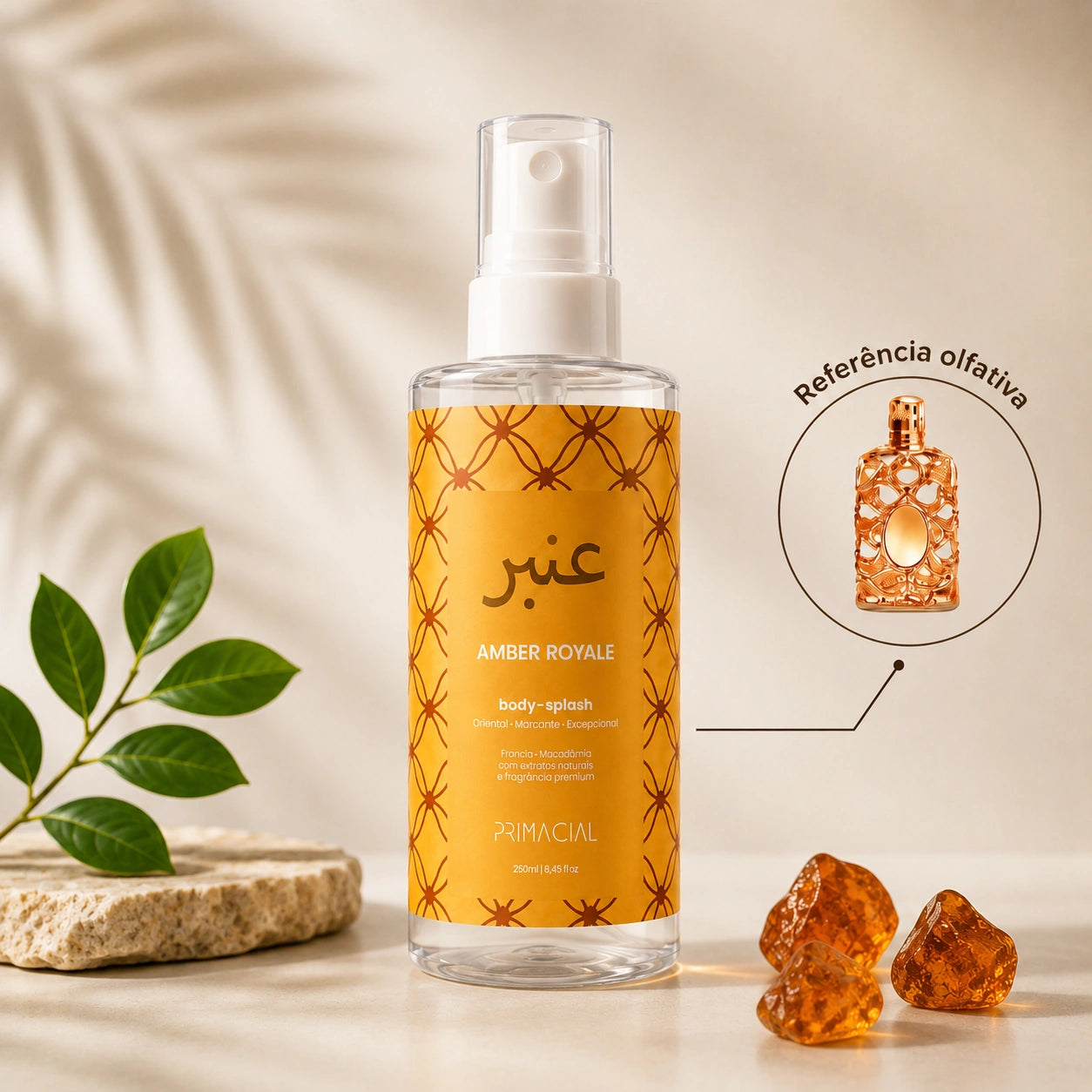 Body Splash Amber Royale – Elegância & Sofisticação
