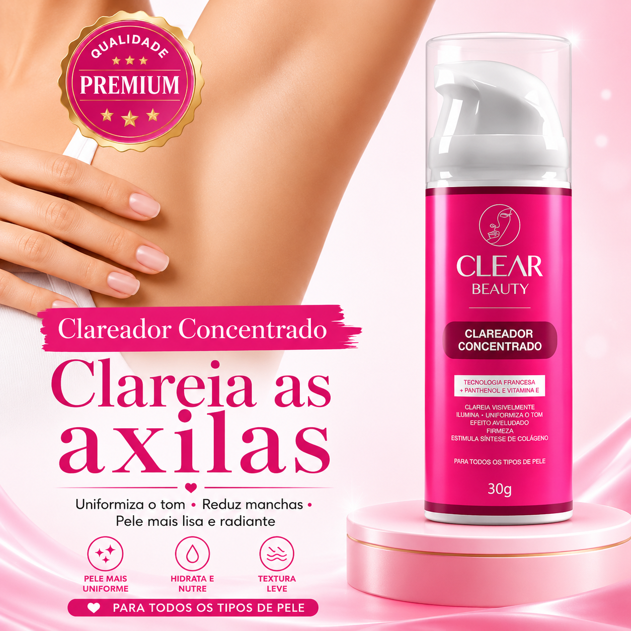 Creme Clareador Íntimo e Corporal