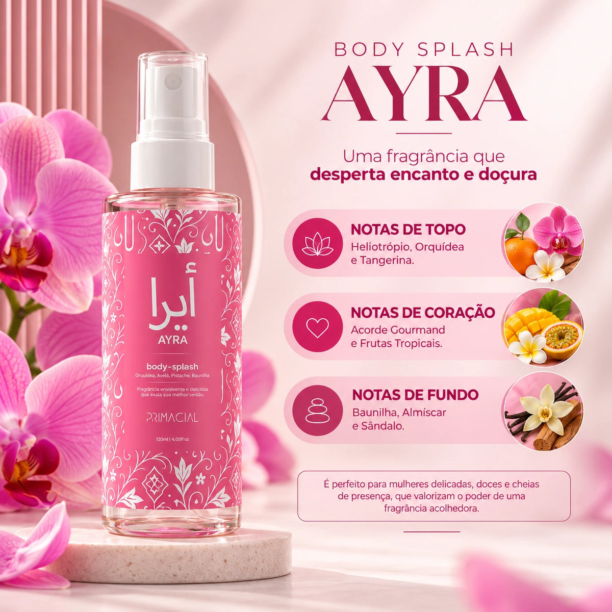 Body Splash Árabe Ayra Lattafa