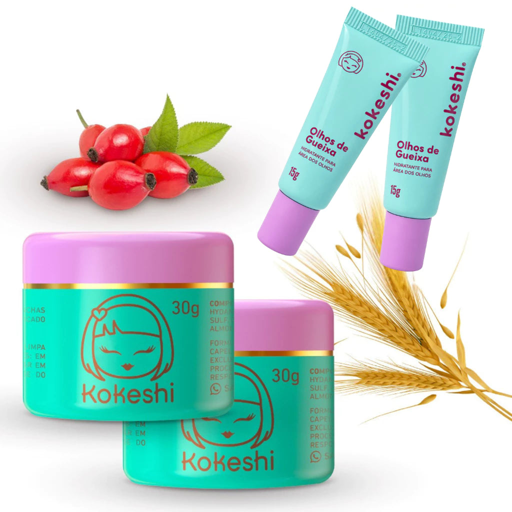 Kit Facial Kokeshi Anti-Idade e Hidratação Intensiva