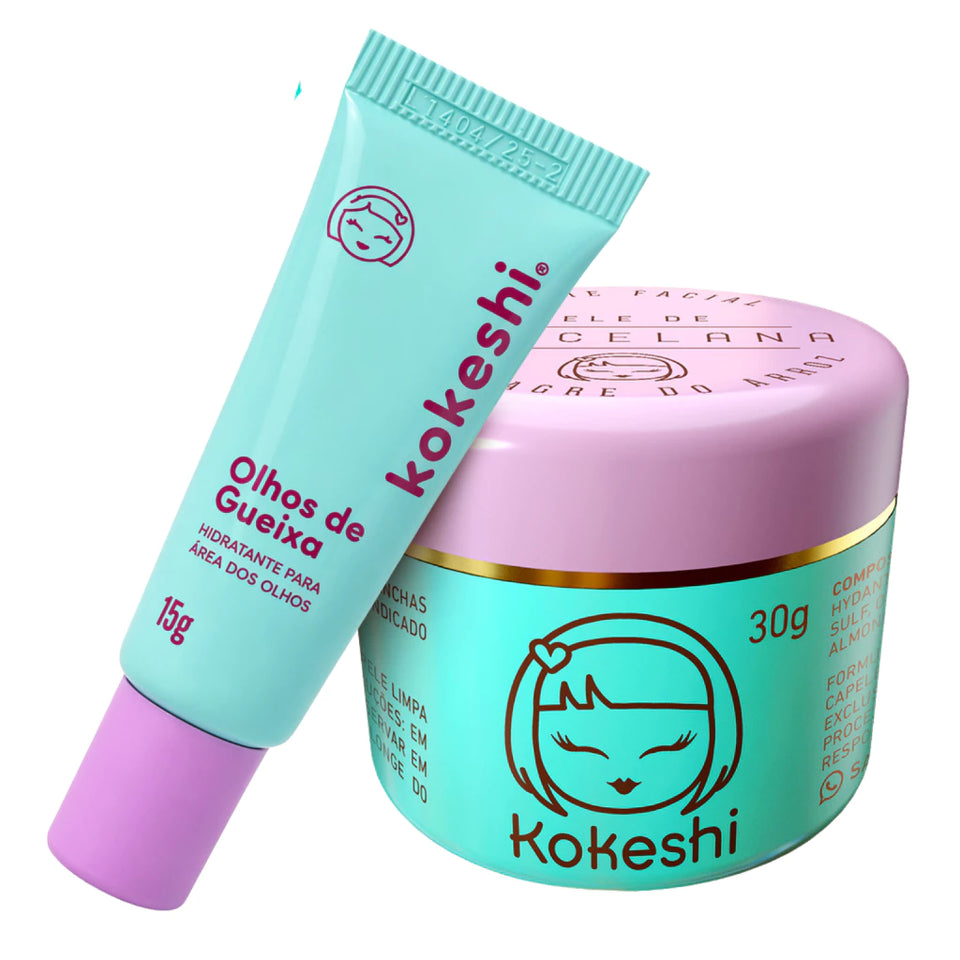 Kit Facial Kokeshi Anti-Idade e Hidratação Intensiva