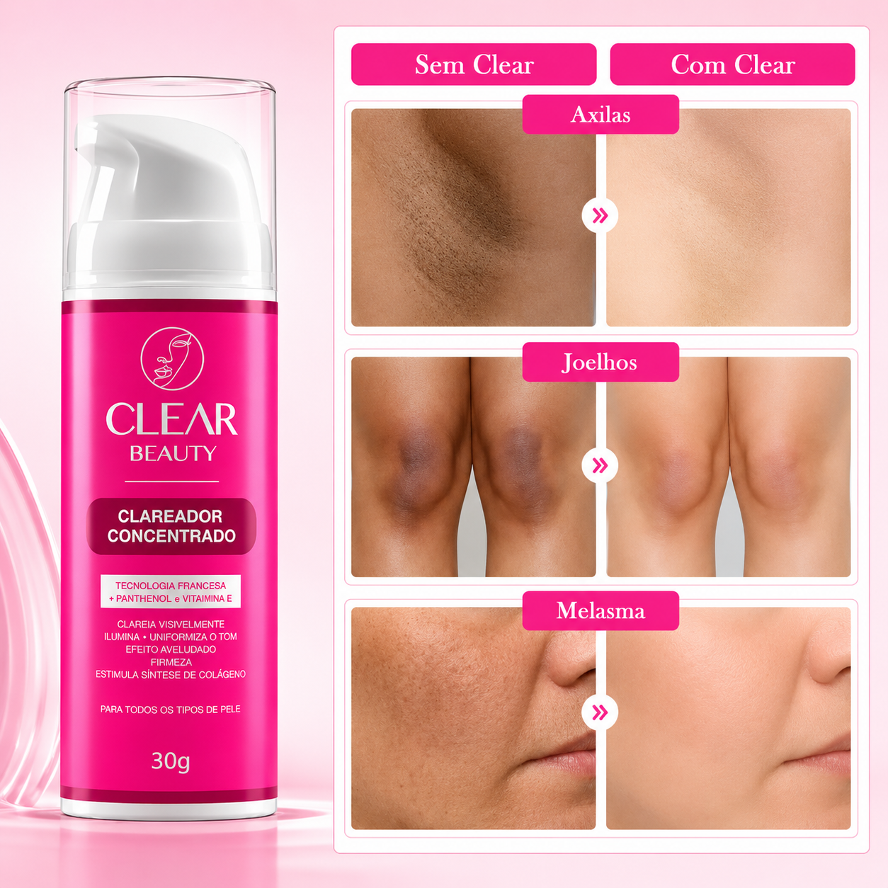 Creme Clareador Íntimo e Corporal
