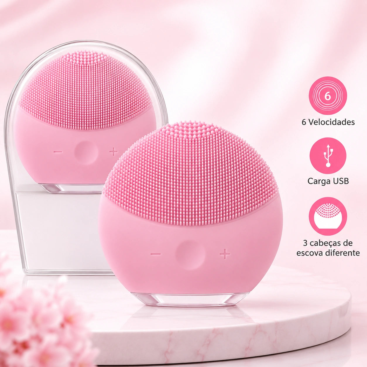 Esponja Elétrica Facial