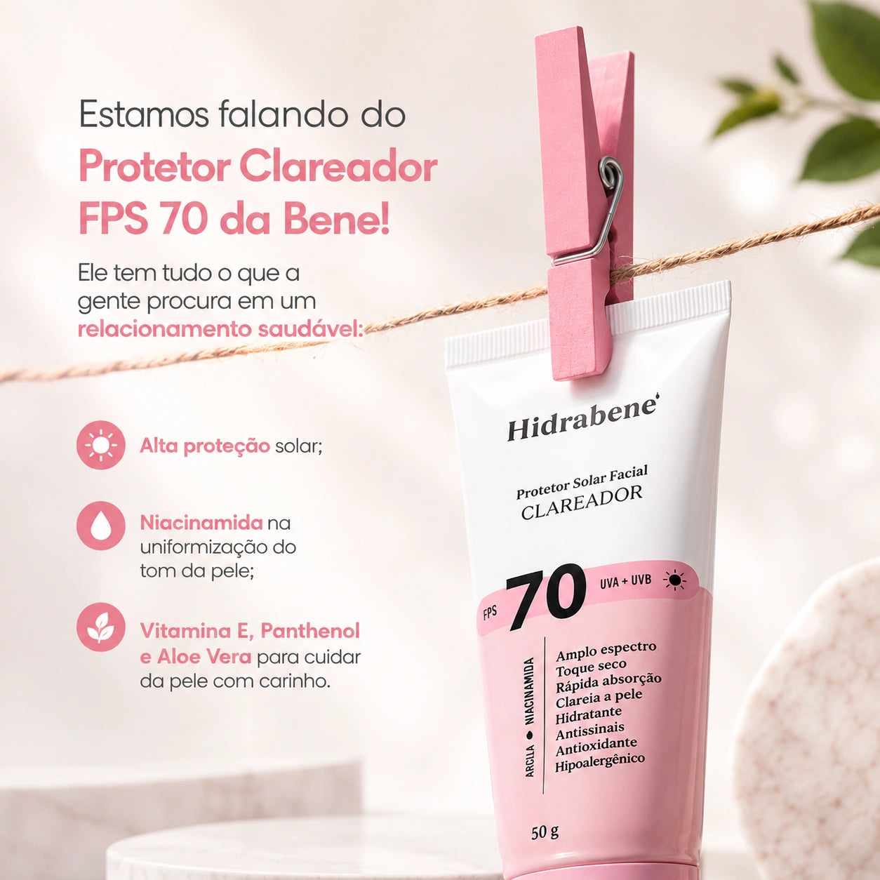 LumiProtect FPS 70  – Protetor Solar Facial Clareador